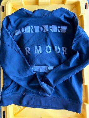 Under Armour Black Sweatshirt with Logo Print